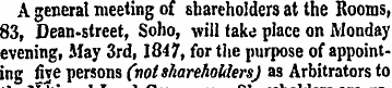 A general meeting of shareholders at the...