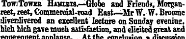 TowjTowsb ILuasts.—Globe and Friends, Mo...