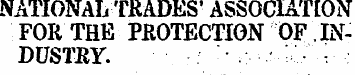 NATIONAL TRADES'ASSOCIATION FOR THE PROT...