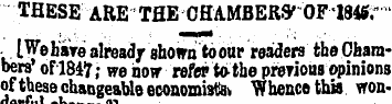 THESE ARE THE CHAMBER* OF 1848. - IWehav...