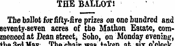THE BALLOTS The ballot for fifty-fire pr...