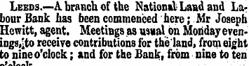 Leeds.—A branch of the National Land and...