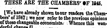 THESE ARE THE CHAMBERS' W 1845. [We have...