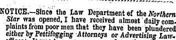 NOTICE.-Smce the Law Department ef theAb...