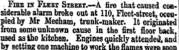 Ems ci Fleet Sibeet. —A fire that caused...