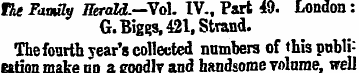 The Family Herald.—Vol. IV., Part 49. Lo...