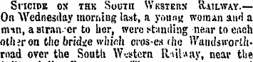 SficiDE os thk South Westers Railway.— O...