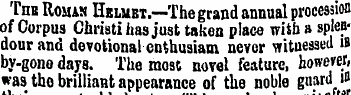 Tub Roman Hkluet.—The grand annual proce...