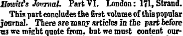 EowitCs Journal. Part VI. London: 171, S...