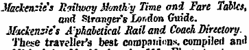 Mackenzie's Riihucy ihnth : y Time and F...
