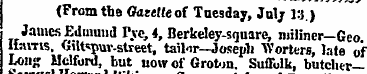 (From the Gazelle of Tuesday, July 13.) ...