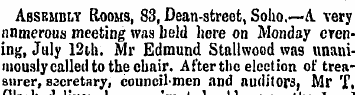 Assembly Rooms, 83, Dean-streot, Solio.—...