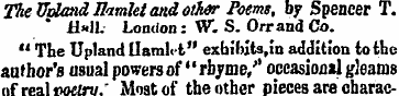 The Udond Hamlet and othtr Poems, by Spe...