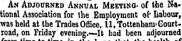 An Adjourned Annual Meeting, of the Nati...