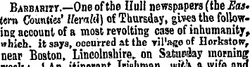 Babbaritv.—One of the Hull newspapers (t...
