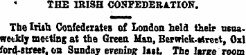 THE IRISH CONFEDERATION. The frith Confe...