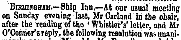Bibmikgham.—Ship Inn.—At onr usual meeti...