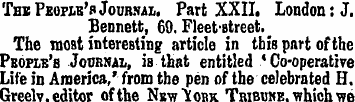 The People's Journal. Part XXII. London:...