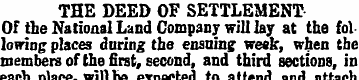 THE DEED OF SETTLEMENT Of the National L...
