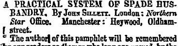 A PRACTICAL SYSTEM OP SPADE HUSBANDRY, B...