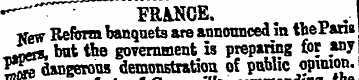 •~ ~' FRANCE. . . w gff Reform banquets ...