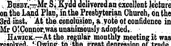 ., Busby.—Mr S, Kydd delivered an excell...
