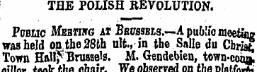 THE POLISH REVOLUTION. Public Mebthtg Ai...