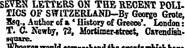 SEVEN LETTERS ON THE RECENT POLITICS OF ...