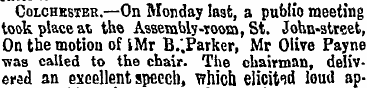 Colchester.—On Monday last, a public mee...