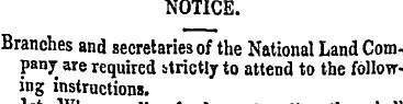 NOTICE. Branches and secretaries of the ...