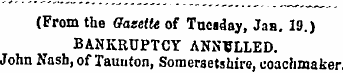 (From the Gazette of Tuesday, Jan. 19.) ...