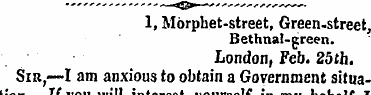 1, Morphet-street, Green-street, Bethnal...