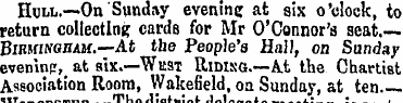 Hull.—On Sunday evening at six o'clock, ...
