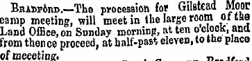 Brai»?6m>.—Tho procession for Gilstead M...