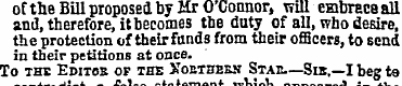 of the Bill proposed by Hr O'Connor, wil...