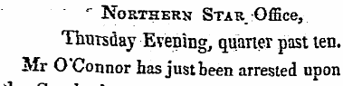 *" Northern Star Office, Thursday Evenin...