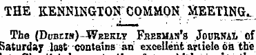 THE KENNINGTON COMMON MEETING. The (Dobe...
