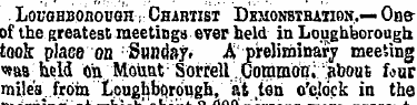 LouGHBOnouoH i Chartist Demonstration.— ...