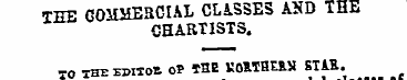 TEE COMMERCIAL CLASSES AXD THE CHARTISTS...