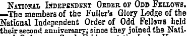 Natiosal Ltoepssdskt Osder of Odd Fellow...