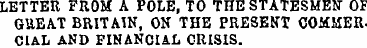 LETTER FROM A POLE, TO THE STATESMEN OF ...