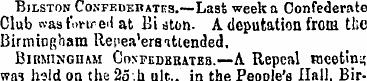 Bilston Confederates.—Last week a Confed...