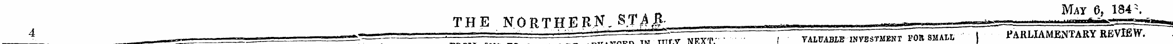 PARLIAMENTARY REVIEW. e,^ a n May 6, 184...
