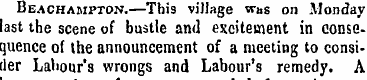 Beachampton.—This village was on Monday ...