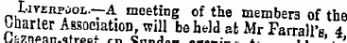 » ^ v. uurnuty 10 Liverpool. —A meeting of the members of the bnarler Association, will be held at Mr Farrall's 4
