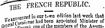 -^Je fkench republic. - ninn eed in our ...