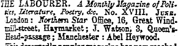 1EE LABOURER. A Monthly Magazine ofPolit...