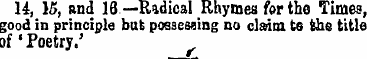 H, IB, and 18 —Radical Rhymes for the Ti...