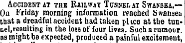 ACCIDEHTAT THE RAILWAY TUNSBLAT SwAKSBA....
