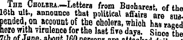 The Choibra. —Letters from Buohareat, of...